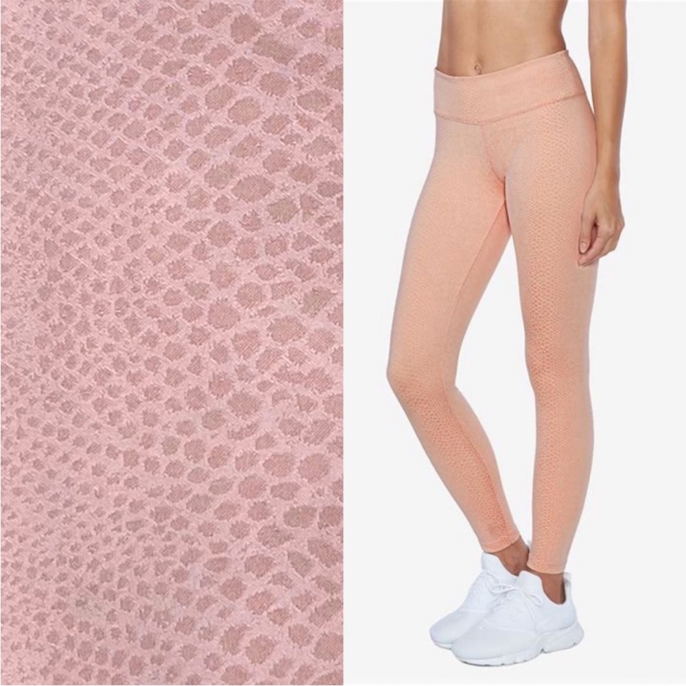 Koral Drive High Rise Serpentine Cameo Snake Print leggings.
